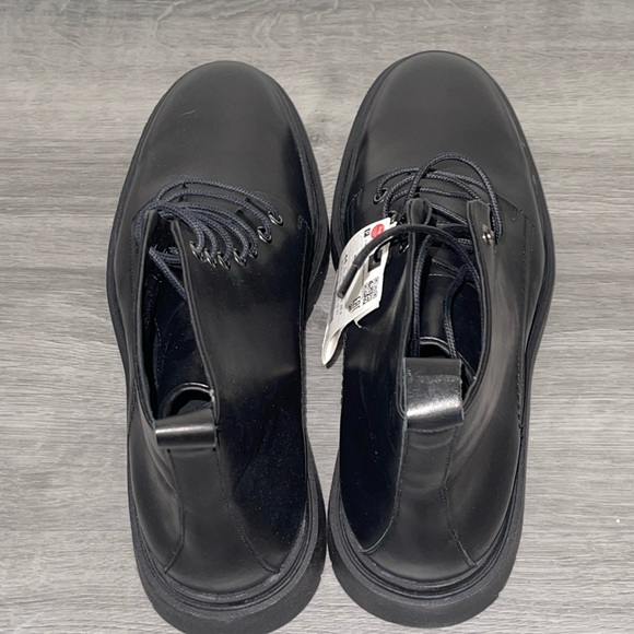 Black Faux Leather Zara Boots